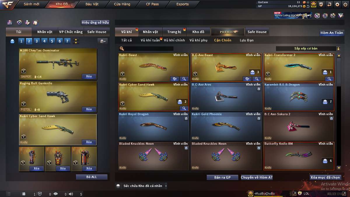 shop acc cf uy tin gia re